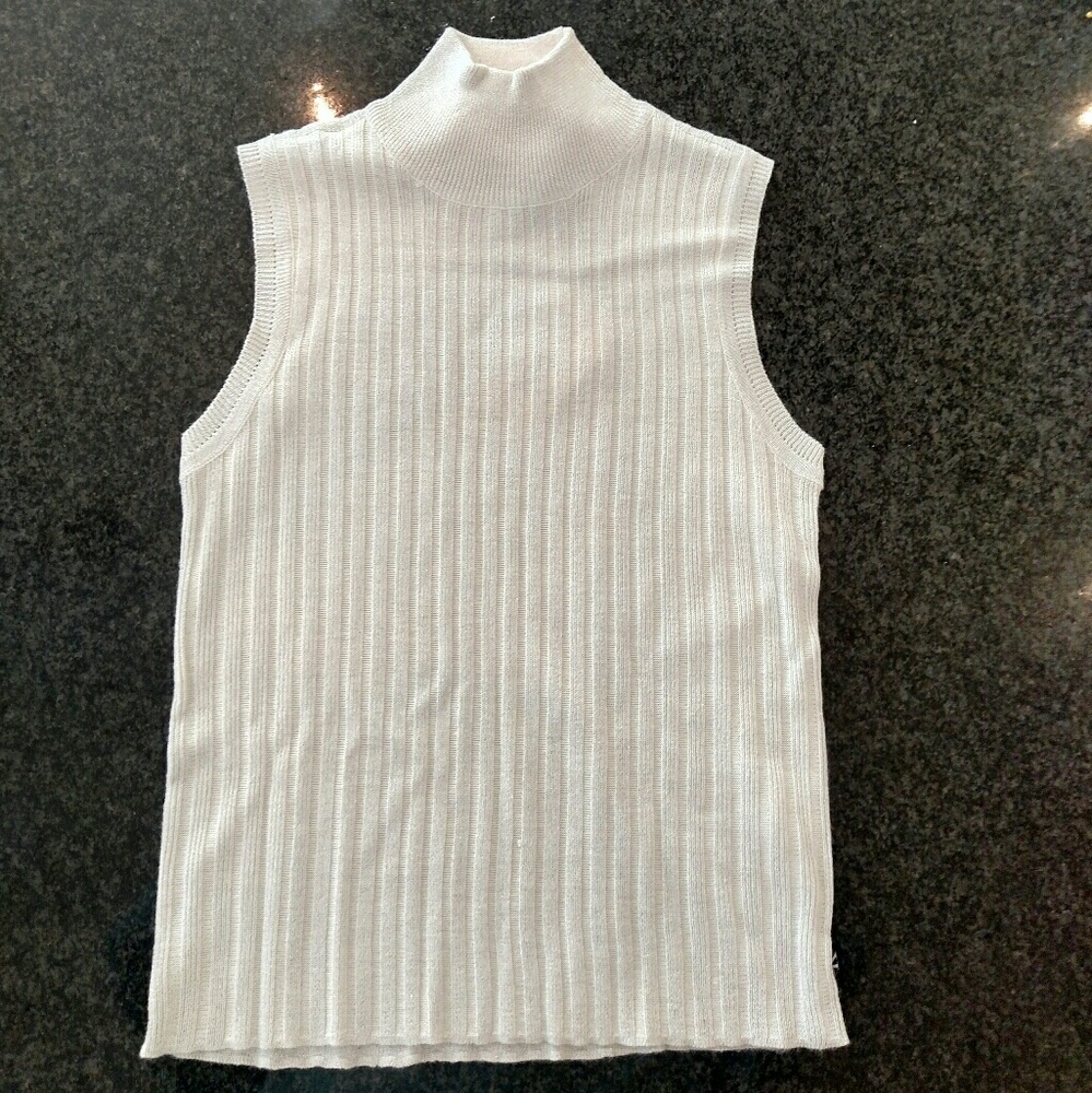 Calvin Klein Jeans Sleeveless Turtleneck Sweater